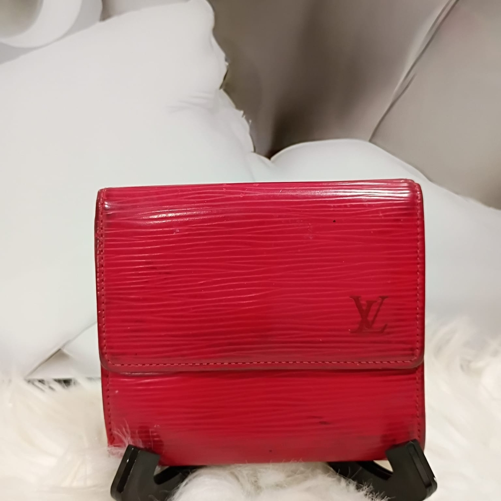 Louis Vuitton Red Epi Leather Wallet